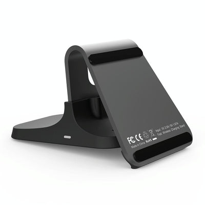 15W Dual Coil Qi Wireless Charger With Fast Charging - Silver