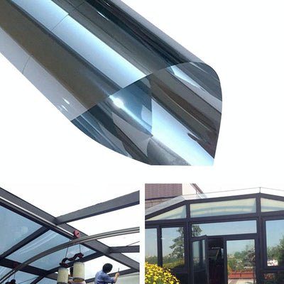 70cm Uv Reflective one Way Privacy Window Film Sticker - Silver