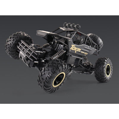37cm Remote Control Bigfoot Climbing Car - 1 12 Alloy 4wd Cross-country Toy - Silver