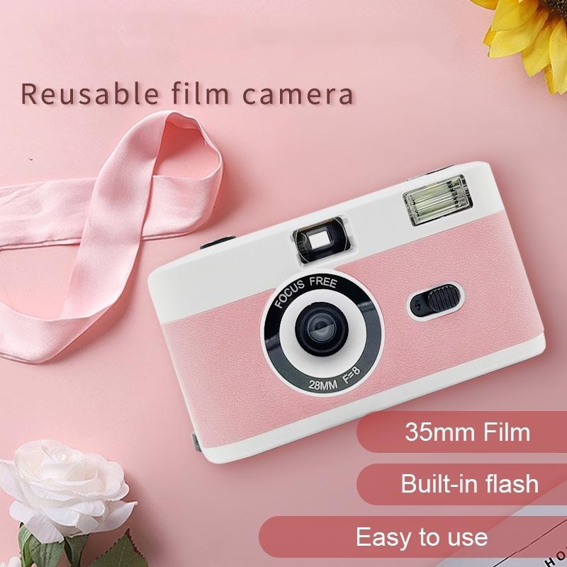 Retro Manual Reusable Film Camera For Kids - No Film - Yellow