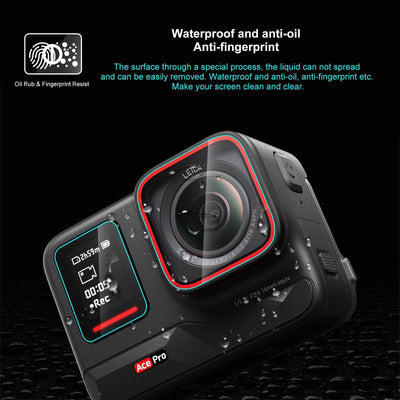 Tempered Glass Film for Rear and Front Screen - 3 in 1