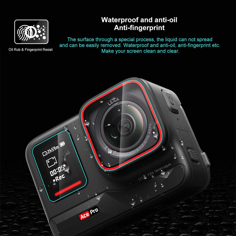 Tempered Glass Film for Rear and Front Screen - 3 in 1