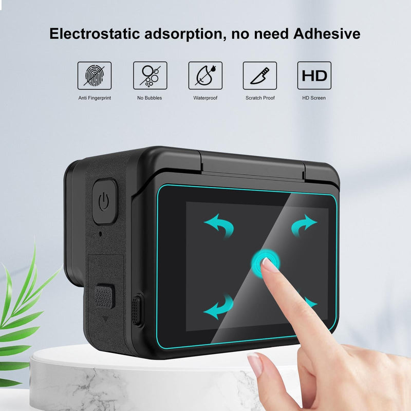 Tempered Glass Film for Rear and Front Screen - 3 in 1