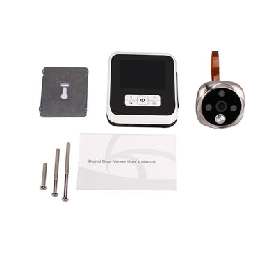 3.0 Tft Display Digital Door Viewer With 3.0Mp Camera Tf Card Support & Night Vision - 32Gb Max - Bronze