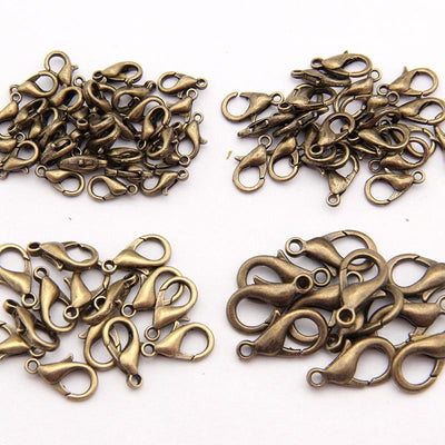 12Mm High Quality Alloy Lobster Claw For Diy Jewelry - Bronze