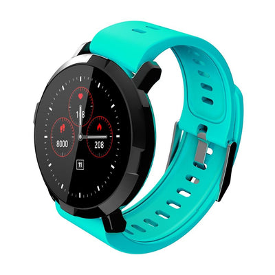 Waterproof Smart Bracelet With Heart Rate Monitor And Sleep Tracker - Baby Blue