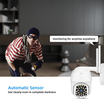1080P Wifi Ip Camera With Night Vision Motion Detection Two-Way Audio & Tf Card Support