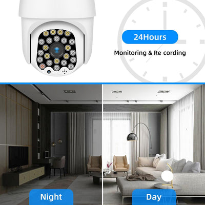 1080P Wifi Ip Camera With Night Vision Motion Detection Two-Way Audio & Tf Card Support