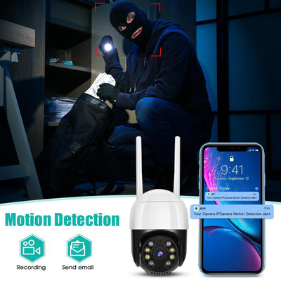 3.0Mp Wifi Ip Camera With Night Vision Motion Detection Two-Way Audio & Tf Card Support