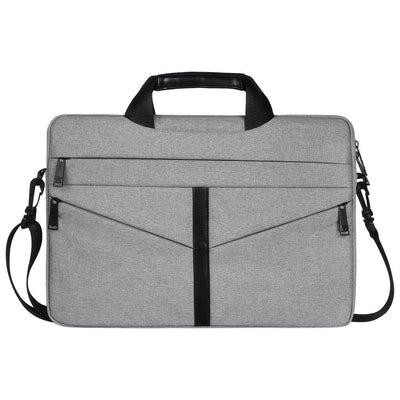 Stylish Zipper Laptop Bag With Shoulder Strap - Durable & Breathable - Navy Blue