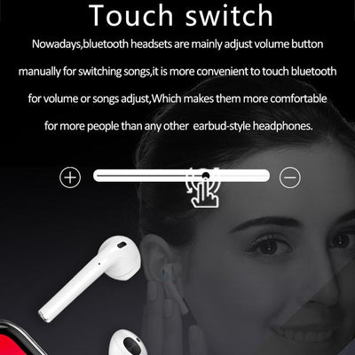 Wireless Tws Sport Bluetooth Headset with Charging Box - I9 Touch