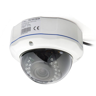 5Mp Ip Dome Camera With Auto Focus And 4X Zoom - White