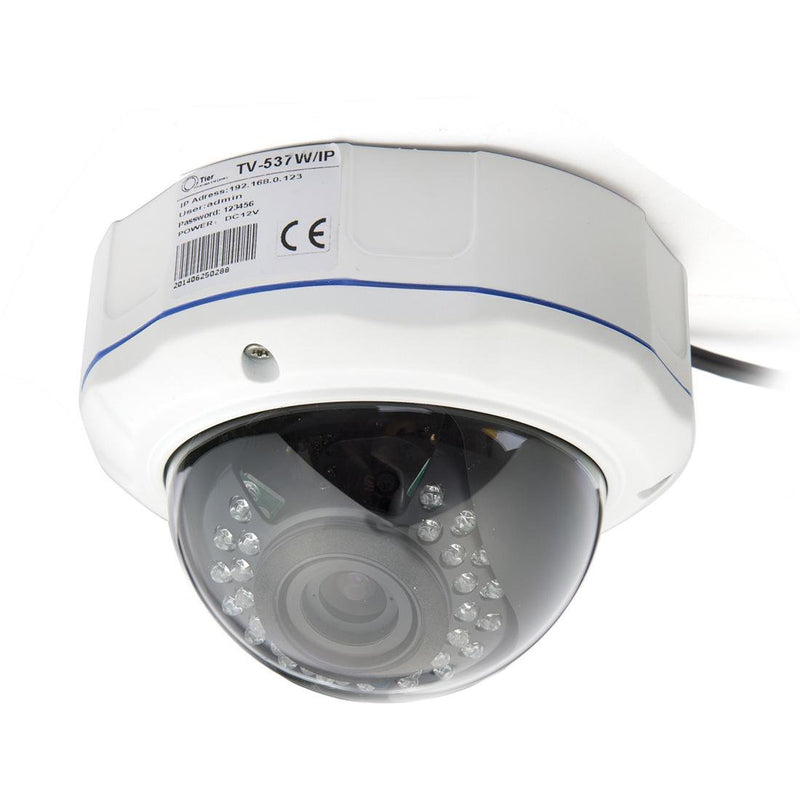 5Mp Ip Dome Camera With Auto Focus And 4X Zoom - White