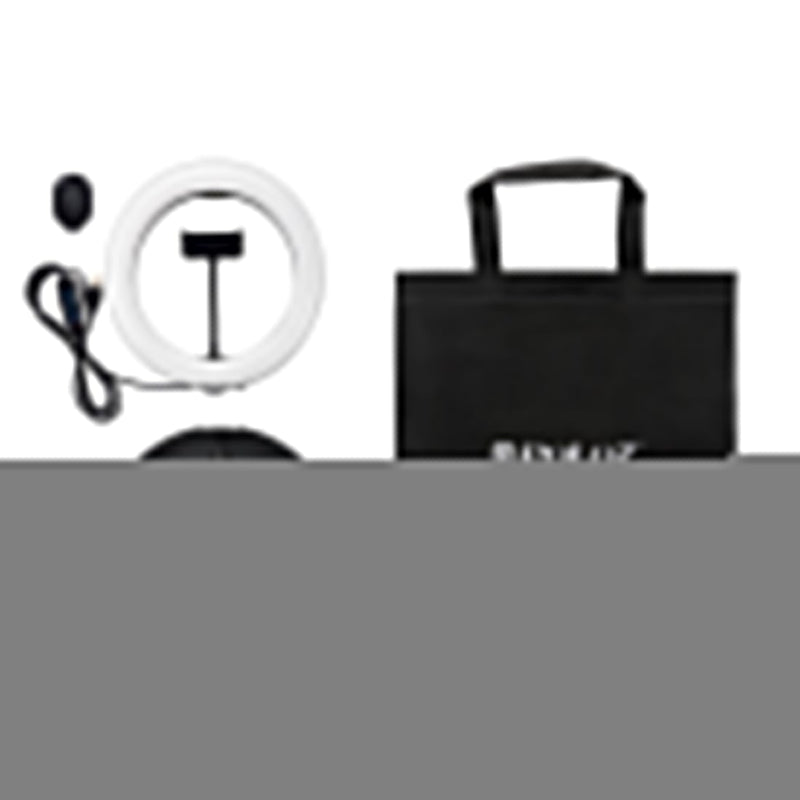 10.2 Dual-colour Led Ring Light with Usb Bluetooth Remote and Phone Holder - White