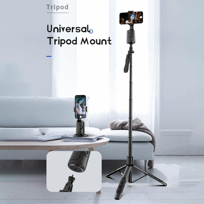360 Rotation Follow-up Gimbal Stabilizer with 1 / 4-inch Interface - Black - White