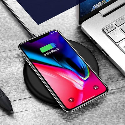 9V 1A Qi Fast Wireless Charger 1M Cable - White