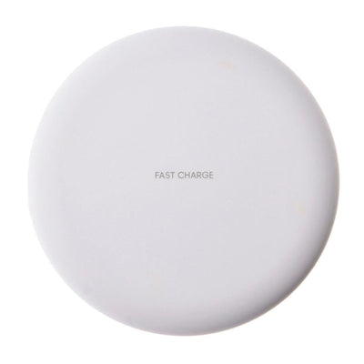 9V 1A Qi Fast Wireless Charger 1M Cable - White