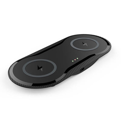 10W Dual Wireless Fast Charger For Qi Phones - White