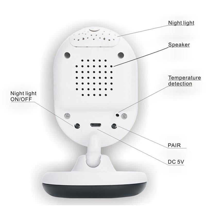 2.4 Wireless Baby Monitor With Night Vision & Two-Way Talk