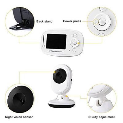 2.4 Wireless Baby Monitor With Night Vision & Two-Way Talk