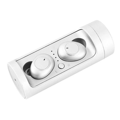 Wireless Touch Bluetooth Headset with Magnetic Charging - Automatic Pairing - White
