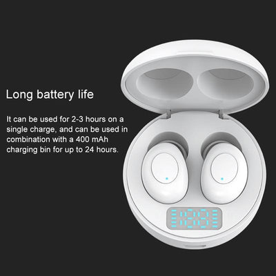 Wireless Earphones with Led Charging Box - J1 Tws - White