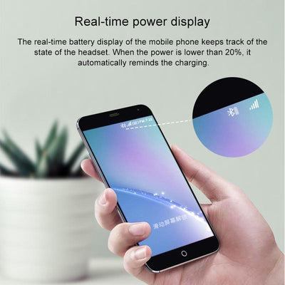 Wireless Earphones with Led Charging Box - J1 Tws - White