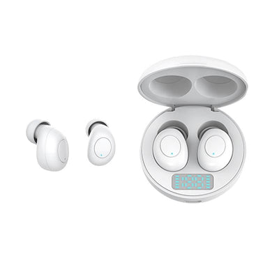 Wireless Earphones with Led Charging Box - J1 Tws - White