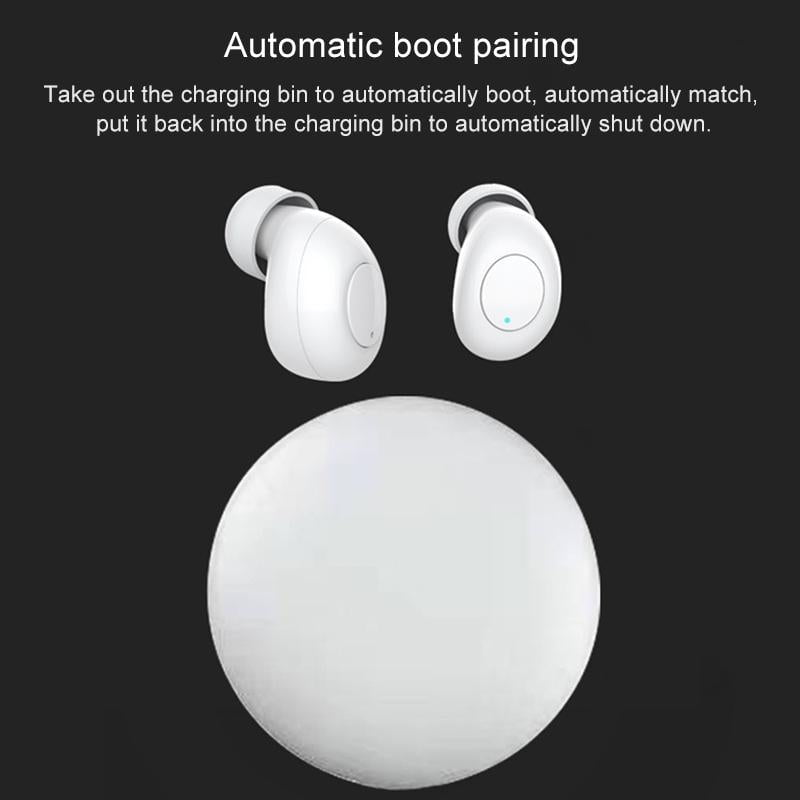 Wireless Earphones with Led Charging Box - J1 Tws - White