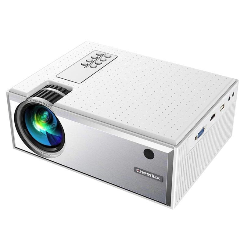 1800 Lumens Hd Wifi Smart Projector - Hdmi / Usb / Vga / Av - White