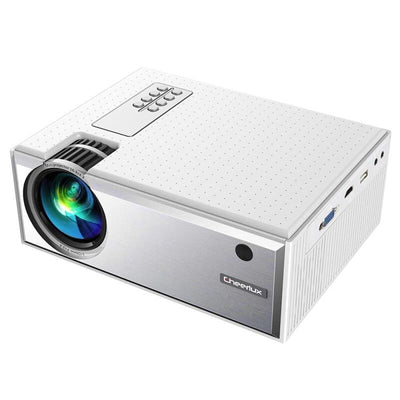 1800 Lumens Hd Wifi Smart Projector - Hdmi / Usb / Vga / Av - White