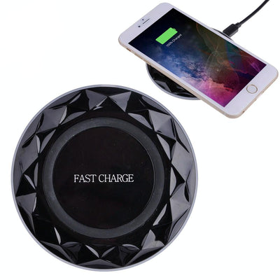 1M Fast Charging Wireless Charger Diamond Qi Standard - White