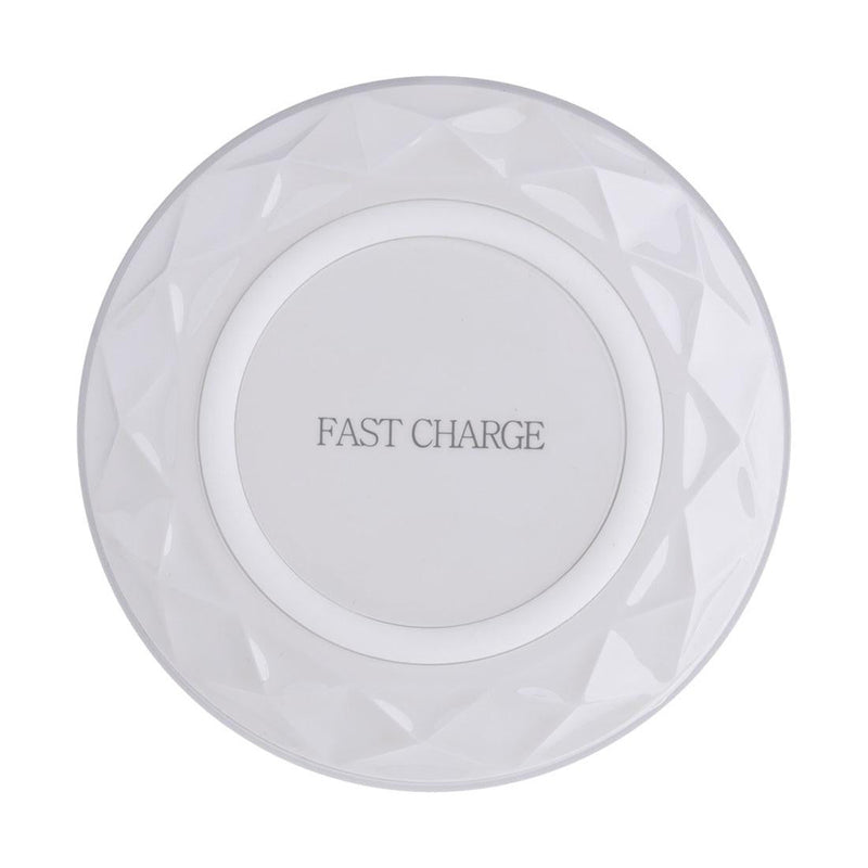 1M Fast Charging Wireless Charger Diamond Qi Standard - White