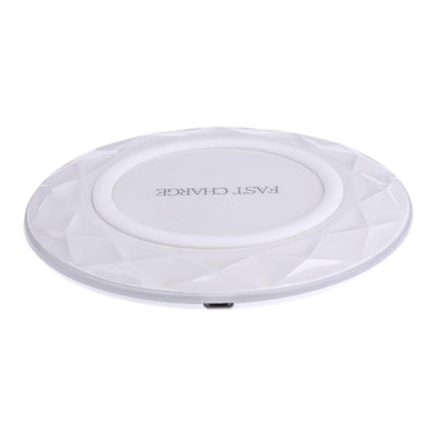 1M Fast Charging Wireless Charger Diamond Qi Standard - White