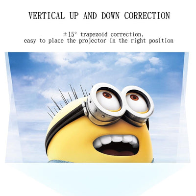 Mini Led Projector 1800 Lumens For Home Theater - Hdmi / Av / Sd / Usb / Vga Support - White Mobile Phone Version