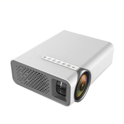 Mini Led Projector 1800 Lumens For Home Theater - Hdmi / Av / Sd / Usb / Vga Support - White Mobile Phone Version