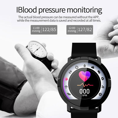Waterproof Smart Bracelet With Heart Rate Monitor And Sleep Tracker - White