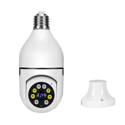 2Mp 5G Dual Frequency Bulb Camera With Two-Way Voice Intercom - White