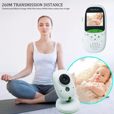 2.4 Wireless Baby Monitor With Lcd Night Vision & Two-Way Talk - White