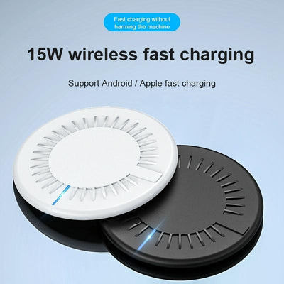 15W Round Wireless Fast Charger 964 Shape - White