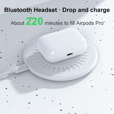 15W Round Wireless Fast Charger 964 Shape - White