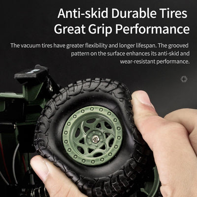 2.4ghz 4ch Remote Control Dongfeng 7 Six-wheeled Armor Truck Toy - Yellow