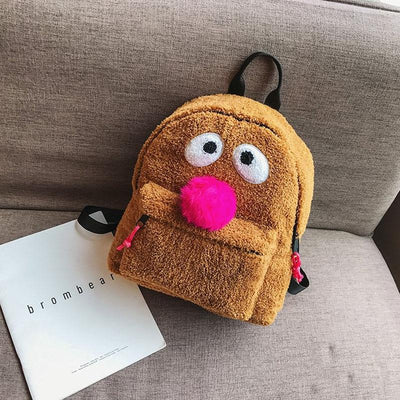 Girls' Plush Bird Backpack - Compact and Cute
