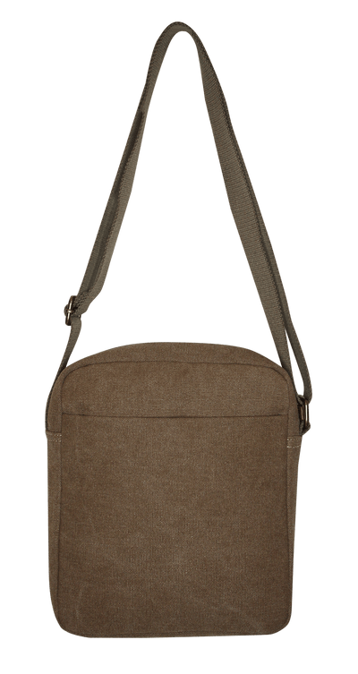 FIB Explorer Canvas Cross Body Travel Bag - Khaki