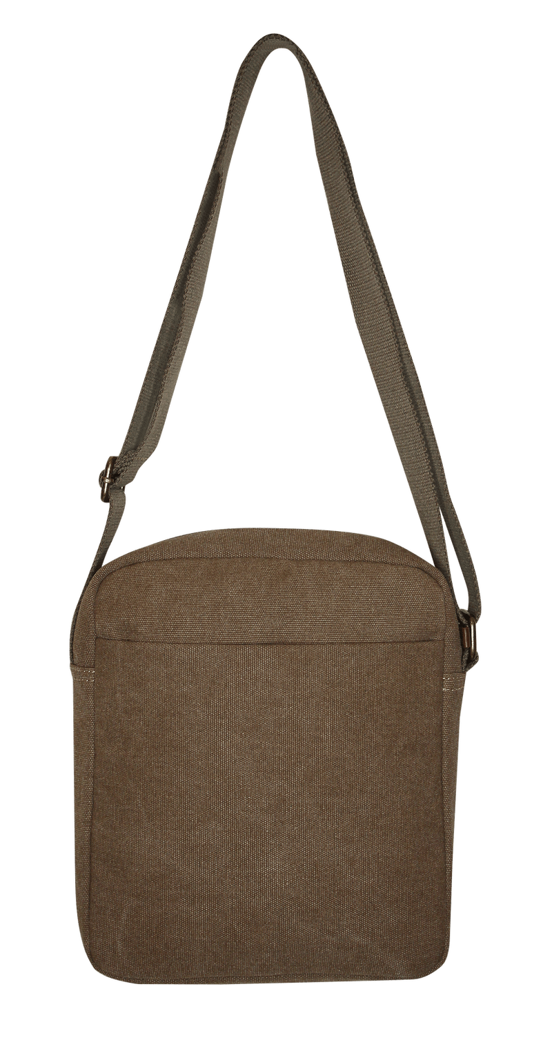 FIB Explorer Canvas Cross Body Travel Bag - Khaki