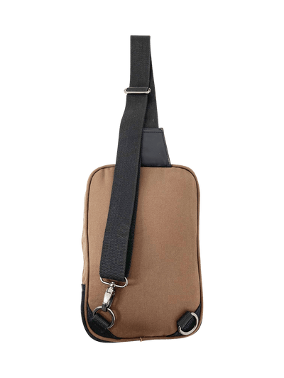 FIB Byron Sling Backpack Bag Travel w/ Single Adjustable Strap - Brown