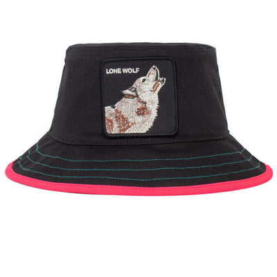 Goorin Bros Costa Lobo Bucket Hat 100% Cotton Animal Series - Black - L