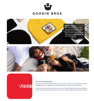 Goorin King Beanie Hat Hear Me Roar Warm Winter Ski Animal Series - Black