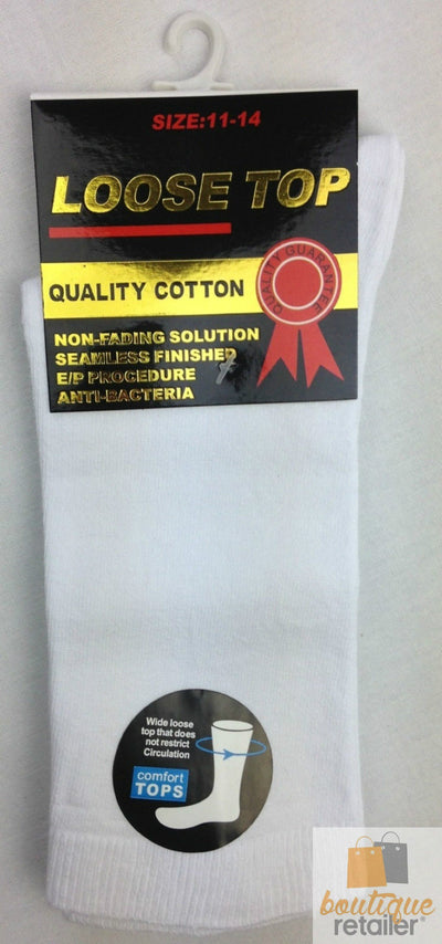 10x Pairs COTTON Rich LOOSE TOP SOCKS Medical Circulation Diabetic Comfort BULK -  -