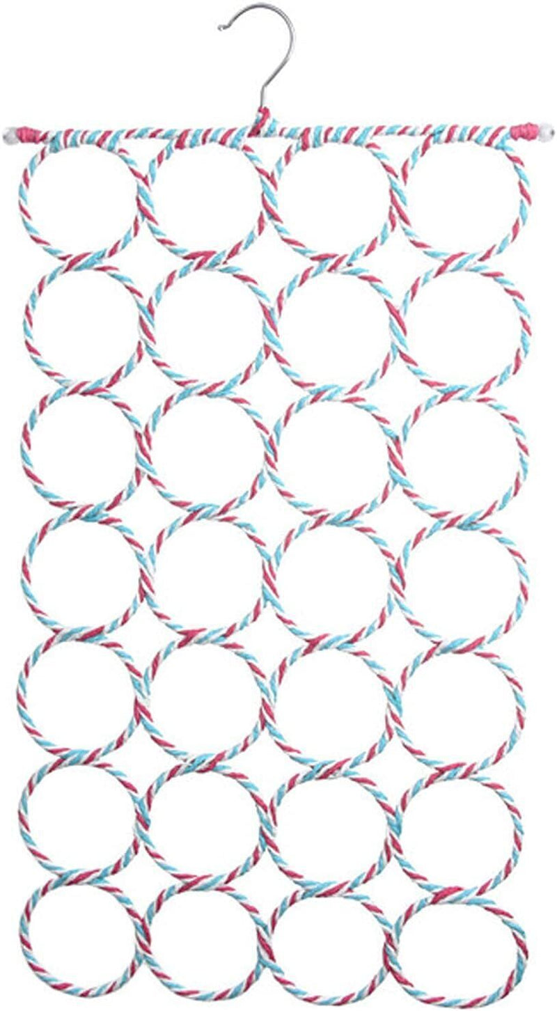 2x 24 Hole Scarf Hanger Holder Storage Tie Belt Scarf Organiser Space Saver